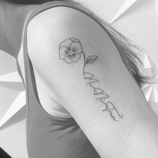 Explore cute panda tattoo ideas, creative tattoo ideas in Fairfax, available at Pinky Inky Tattoo