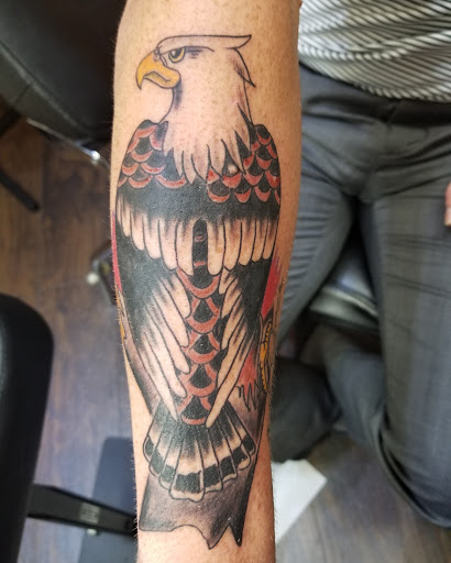 Explore tattoo ideas dragonfly, creative tattoo ideas in Frisco, available at Frisco Tattoo Company - Steel PaintBrush