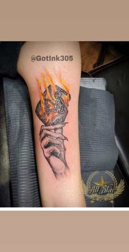 Explore latin tattoo ideas, creative tattoo ideas in Hialeah, available at Allstar Tattoo & Body piercing