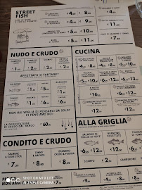 Fishing Lab Alle Murate à Florence menu
