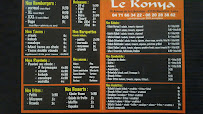 Restauration rapide Restaurant Le Konya à Monistrol-sur-Loire (la carte)