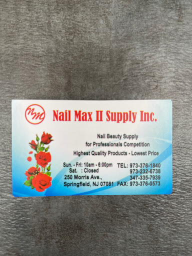 Beauty Supply Store «Starlight Nails & Beauty Supply», reviews and photos, 246 Morris Ave, Springfield Township, NJ 07081, USA