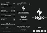 Menu / carte de Déclic Pizza à Saint-Pierre-d'Irube