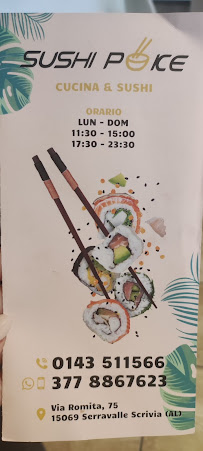 Sushi poke ristorante serravalle à AL menu