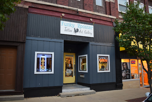 Tattoo Shop «Funky Rooster Tattoo and Art Gallery», reviews and photos, 73 S Grove Ave, Elgin, IL 60120, USA