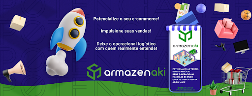 Logo da empresa - Armazenaki Logística Fullfilment