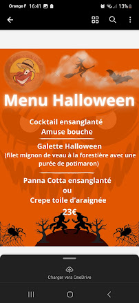 La Salamandre à Quend menu