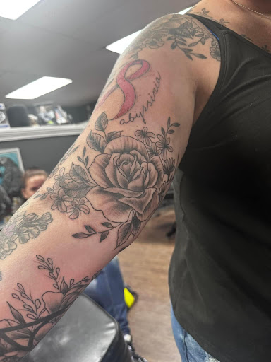 Explore name tattoos ideas and designs, creative tattoo ideas in Osceola, available at Crowned Raven Tattoo Inc.