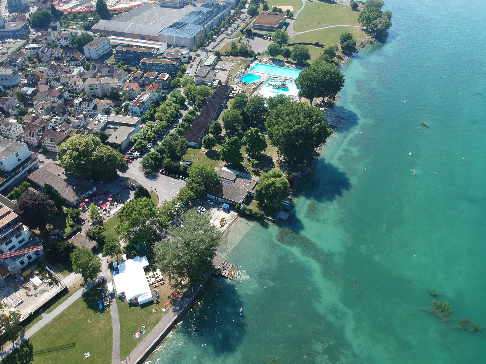 Schwimmbad Arbon'in fotoğrafı plaj tatil beldesi alanı