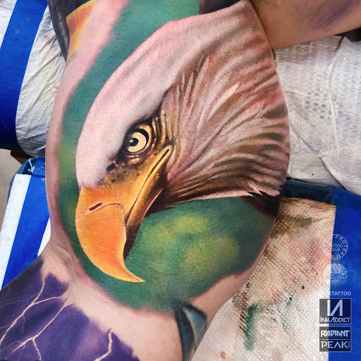 Explore bible tattoo ideas for men, creative tattoo ideas in Galveston, available at Von Striga Art Parlor