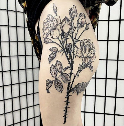 Explore lion and lamb tattoo ideas, creative tattoo ideas in Buffalo, available at True Gloom Tattoo Studio