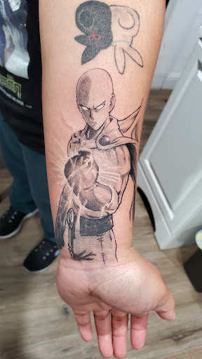 Explore scene tattoo ideas, creative tattoo ideas in Fresno, available at Happy Client Tattoo