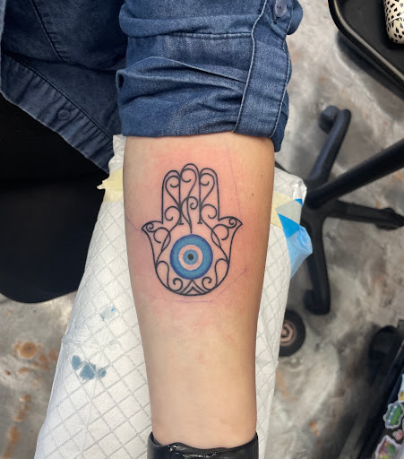 Explore pizza tattoo ideas, creative tattoo ideas in Laredo, available at Horikawa Tattoo & Piercing Studios