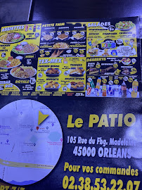 Pizzeria Le Patio à Orléans (la carte)