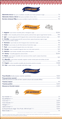 Menu du LE CAMION DES FRERES DINARD à Dinard