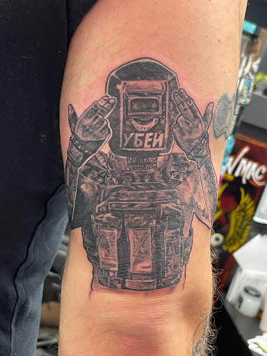 Explore gojo tattoo ideas, creative tattoo ideas in Nashville, available at Titan Tattoo