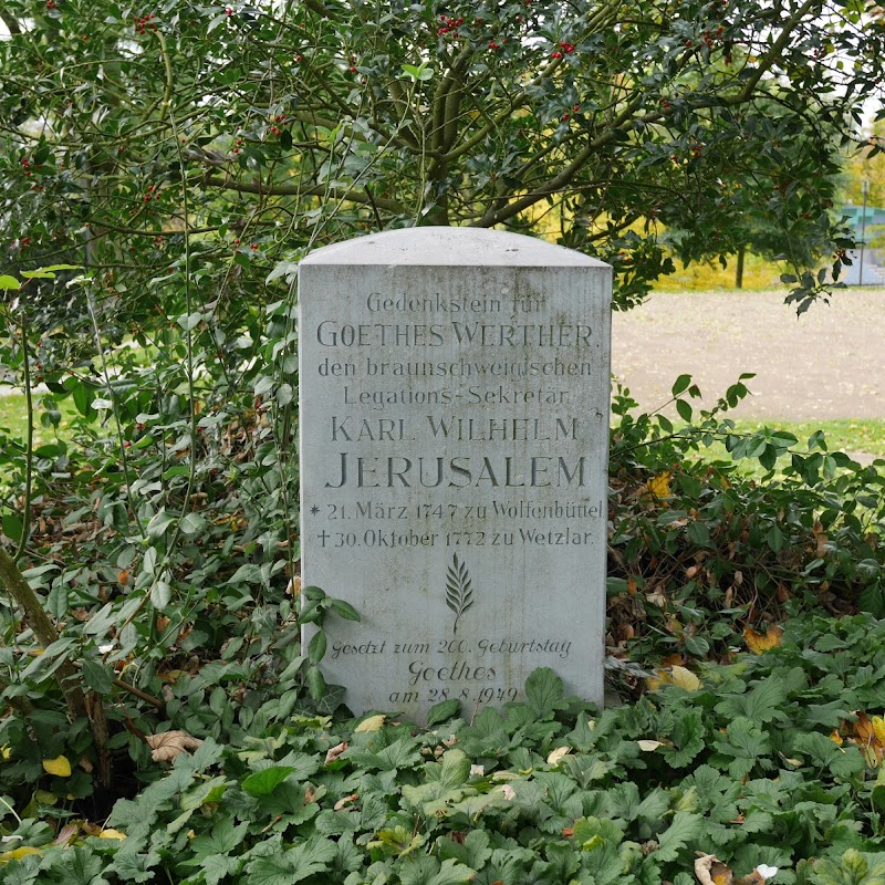 Gedenkstein für Karl Wilhelm Jerusalem (Goethes Werther)