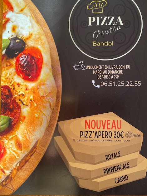 Pizza Piatta bandol à Bandol (Var 83)