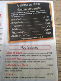 Restaurant français Crêperie le chat gris à Segré (le menu)