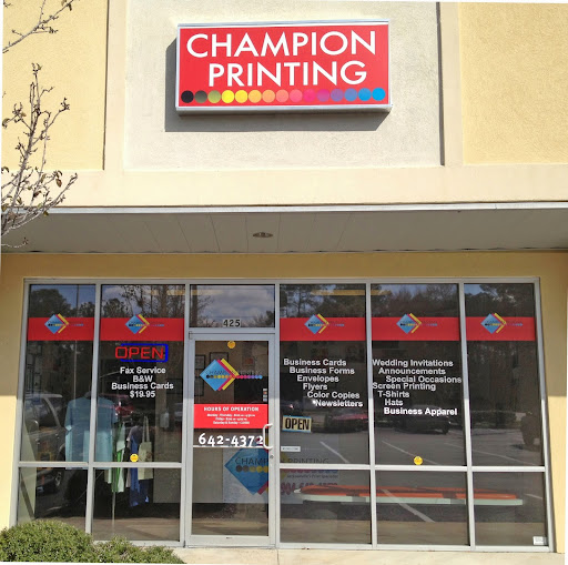 Commercial Printer «Champion Printing», reviews and photos, 10095 Beach Blvd #425, Jacksonville, FL 32246, USA