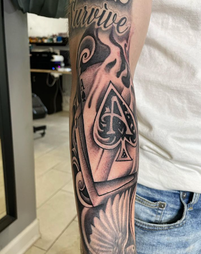 Explore darts tattoo ideas, creative tattoo ideas in Passaic, available at District 36 Tattoo Parlor