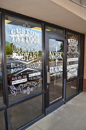 Tattoo Shop «Norsk Studios: Tattoos, Piercing, & Media», reviews and photos, 4060 Buford Dr NE h, Buford, GA 30518, USA
