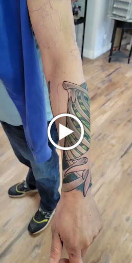 Explore halloweentown tattoo ideas, creative tattoo ideas in Caldwell, available at Blue Ring Studio Tattoo & Piercing