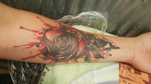 Explore half chest tattoo ideas, creative tattoo ideas in Arlington, available at Urbans Tattoo & Piercing Studio