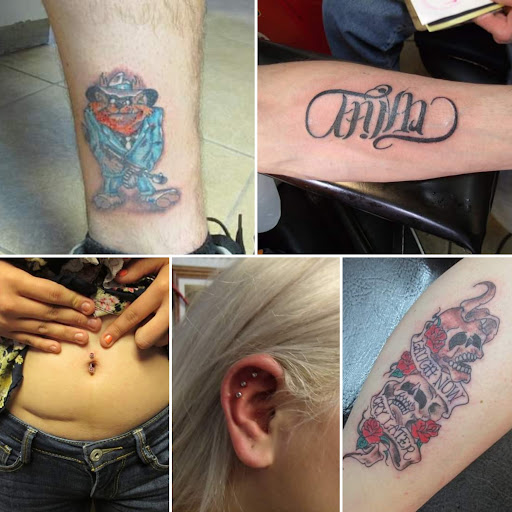 Explore female hip tattoo ideas, creative tattoo ideas in Elko, available at Custom Tattoos and Body Piercing Studio