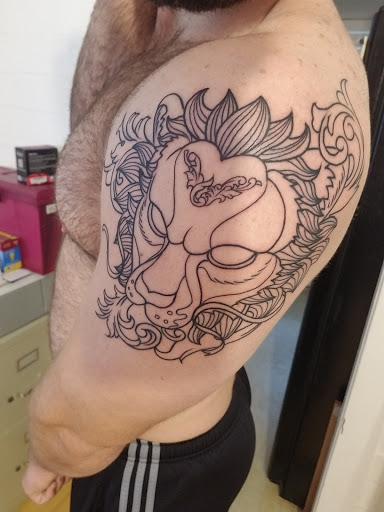 Explore womens sleeve tattoo ideas, creative tattoo ideas in Austin, available at Little Pricks Tattoo