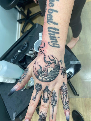 Explore coffee tattoo ideas, creative tattoo ideas in Ocala, available at Beauty in a Canvas Tattoo and Art Gallery