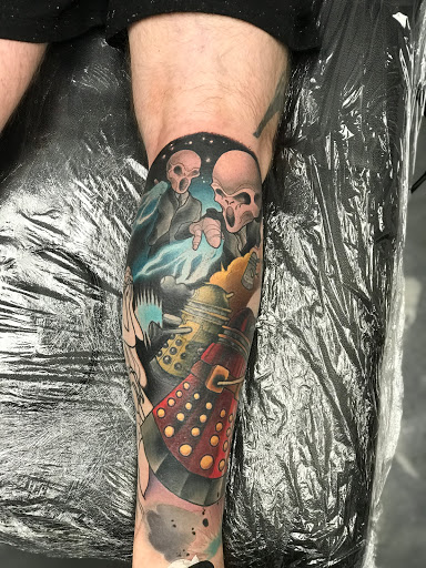 Explore split personality tattoo ideas, creative tattoo ideas in Tallmadge, available at Killjoy tattoo