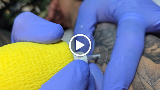 Explore lupus tattoo ideas, creative tattoo ideas in Oswego, available at The Inkery Tattoo Studio