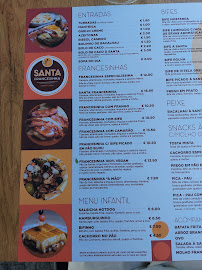 Santa Francesinha à Porto menu