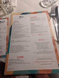 Fuxia à Paris menu