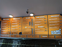 Menu / carte de Harbi Burger à Berlin