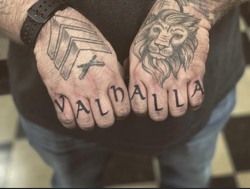 Explore graffiti tattoo ideas, creative tattoo ideas in Stevens Point, available at Black Rabbit Tattooing