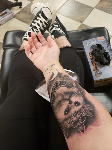 Explore cover up tattoo ideas on shoulder, creative tattoo ideas in Bellingham, available at Old School Tattoo and Piercing