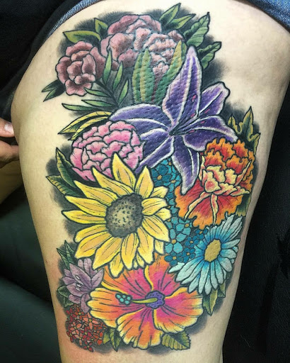 Explore womens sleeve tattoo ideas, creative tattoo ideas in Orange Park, available at Big City Tattoo and Piercing