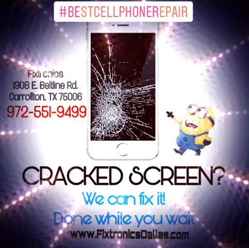 Electronics Repair Shop «Fixtronics - Cell Phone & Electronics Repair», reviews and photos, 1908 E Belt Line Rd, Carrollton, TX 75006, USA