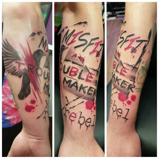 Explore tattoo ideas for two sons, creative tattoo ideas in Roscoe, available at Elevated Ink Tattoo