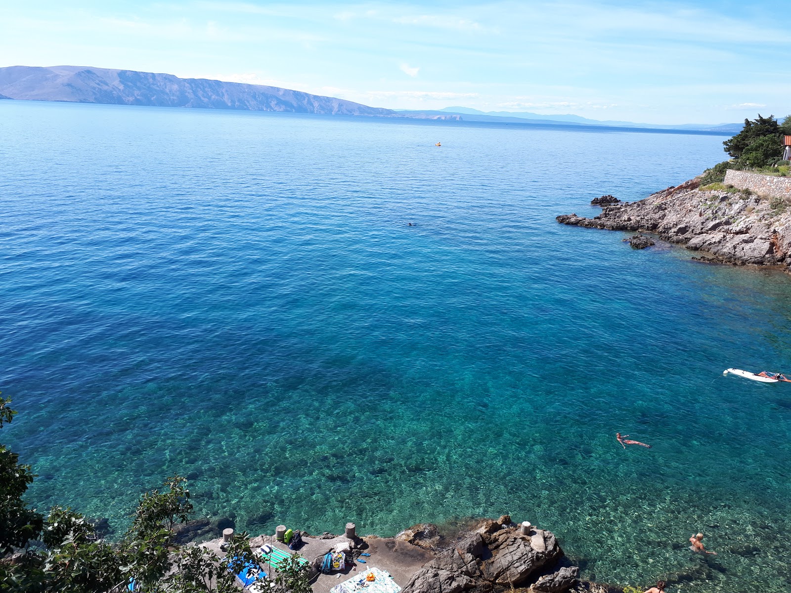 Foto van Draga beach met turquoise puur water oppervlakte