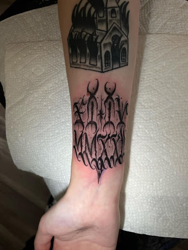 Explore marigold tattoo ideas, creative tattoo ideas in Modesto, available at Dying Art Tattoo