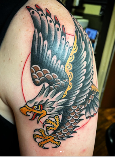 Explore neck tattoos for women ideas, creative tattoo ideas in Libertyville, available at Art With Atattooed