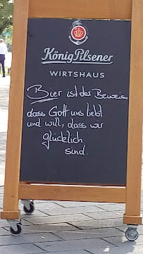 Restaurant allemand König-Pilsener Wirtshaus à Mülheim (le menu)