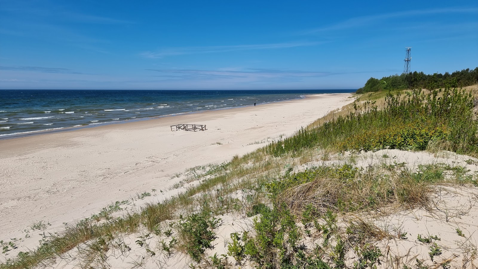 Foto von Nemirsetos beach mit beiger sand Oberfläche