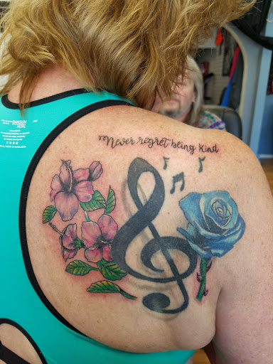 Explore back of neck tattoo cover up ideas, creative tattoo ideas in Port Angeles, available at Slung Down Body Art