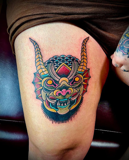 Explore shield maiden tattoo ideas, creative tattoo ideas in Lake Villa, available at Eternal Tiger Tattoo