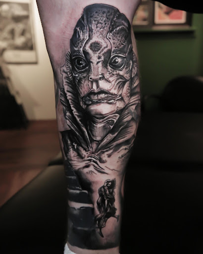 Explore joker and harley quinn tattoo ideas, creative tattoo ideas in Seaside, available at Sacred 8 Studios