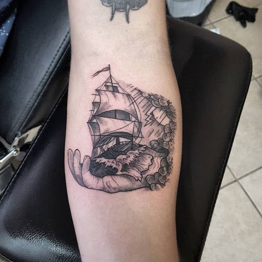 Explore tattoo background shading ideas, creative tattoo ideas in Centerton, available at Traditions Tattoo Company
